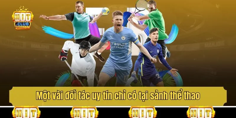 Một vài đối tác uy tín chỉ có tại sảnh thể thao